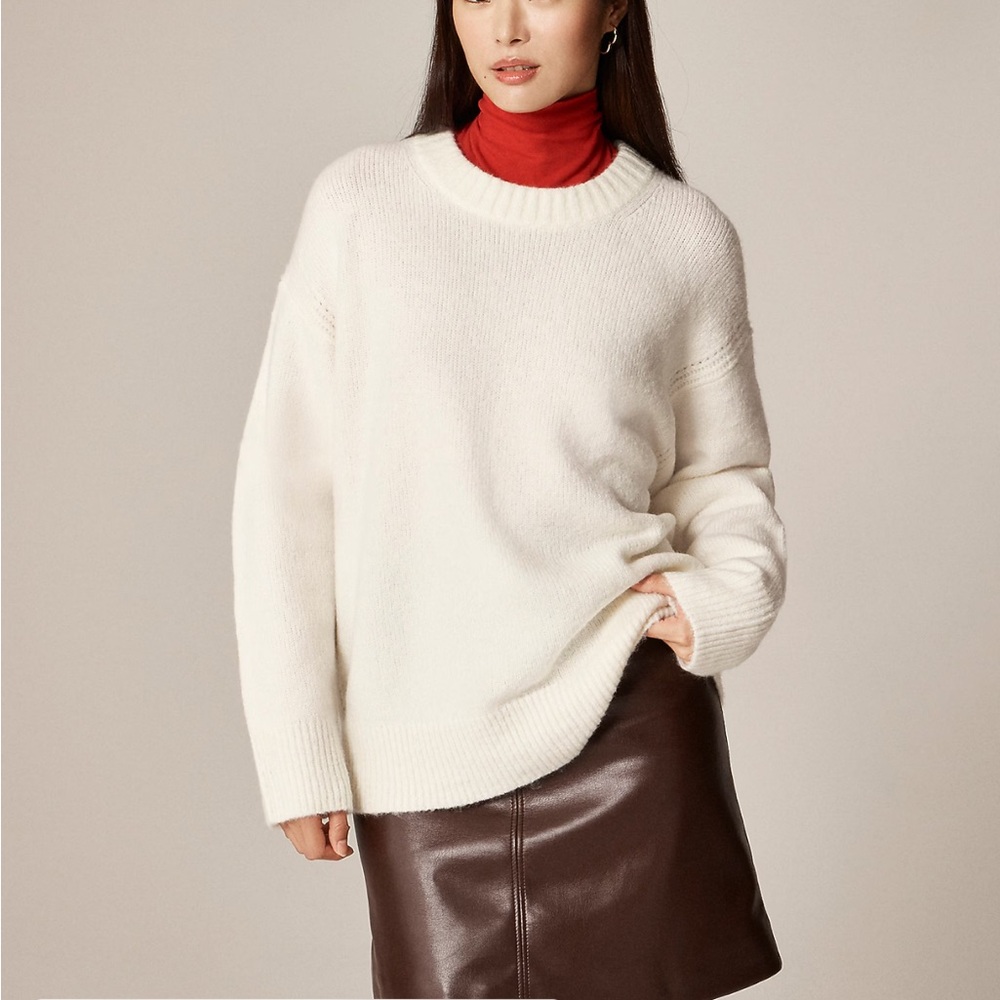 Relaxed crew neck sweater Jcrew